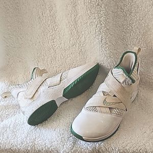 White and green nikes